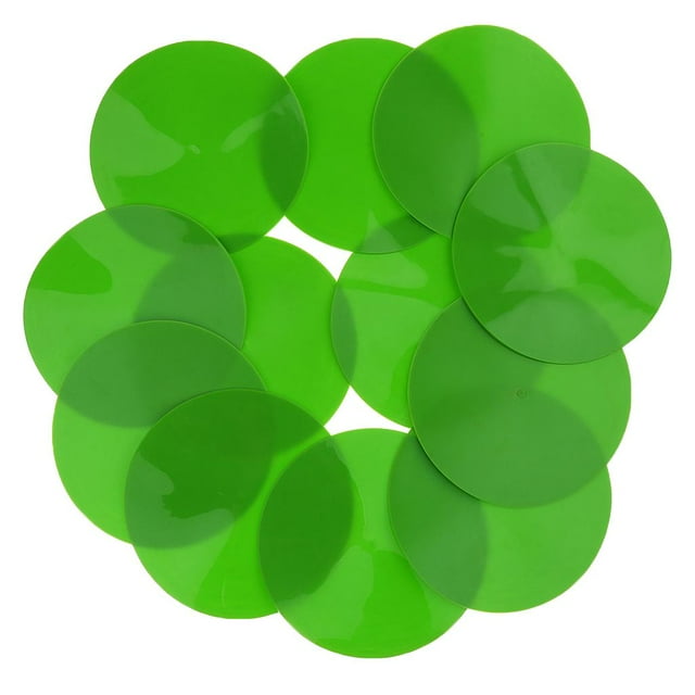 12 Piezas de 9 " de Puntos de PVC para Entrenamiento de Baloncesto de Fútbol en Interiores Y Exteriores Verde DYNWAVEMX Marcadores de puntos deportivos