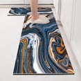 thumbnail image 3 of Alfombrilla de cuero para cocina, resistente a la suciedad, duradera, lavable, lavable y no lavable, resistente a la suciedad, alfombra de área grande, 3 of 5