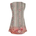 thumbnail image 4 of Birdeem Blouse Mode Femme Confortable Décontractée Col en V Sans Manches Imprimée, 4 of 6