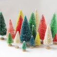 thumbnail image 4 of 8 piezas de mini pinos navideños artificiales de varios tamaños, árboles coloridos para adornos de escritorio para el hogar, decoración de mesa de fiesta de Navidad, 4 of 5