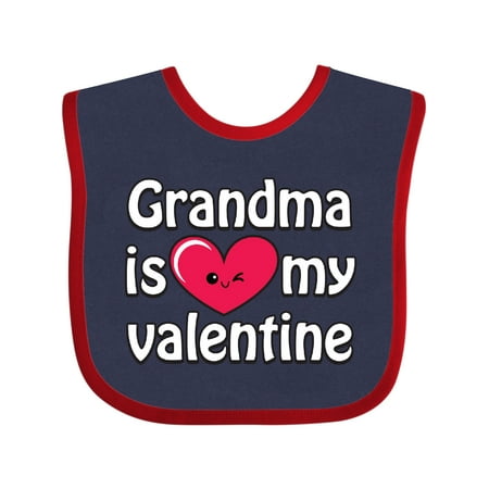 

Inktastic Grandma is My Valentine Gift Baby Boy or Baby Girl Bib