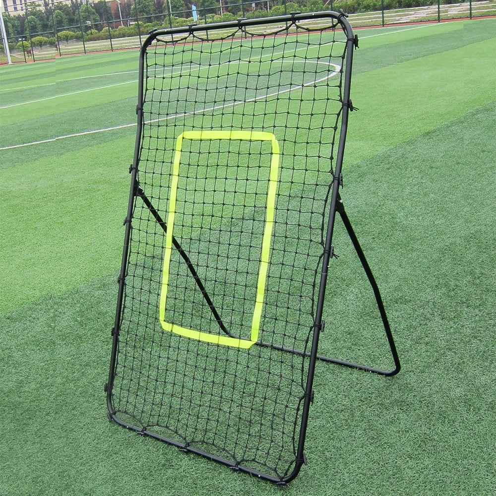 Zimtown Rebound Soccer / Baseball Goal Softball Net, Skill Training Equipment, for Throwing Pitching Return Practice, Play Baseball Game