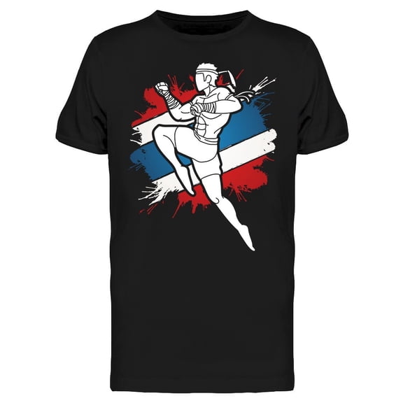 Muay Thai Action Graphic Tee Men's -Image by Shutterstock