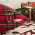 thumbnail image 4 of Christmas Plaid Decorative Throw Pillow Covers Scottish Tartan Cushion Case Polyester for Farmhouse Home Holiday Decor, 4 of 7