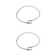 thumbnail image 2 of Dalazy Motorcycle Brake Oil Hose Line Pipe Fitting Durable Stainless Steel Braided Silver 120cm 2Set, 2 of 6