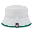 thumbnail image 4 of Men's New Era White/Kelly Green Boston Celtics 2025 NBA Draft Nylon Bucket Hat, 4 of 4