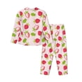 thumbnail image 2 of Uemuo Hand Drawn Strawberry Pattern Womens Pajama Sets,PJ Set for Women,Pajamas for Women Logo,Long Sleeve Pajama Set for Women,Soft Long Sleeve Top With Pants-X-Large, 2 of 9