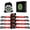 Red, variant on Retractable Ratchet Straps 4 Pack Black - 1500LBS Break Strength Safety Lock S Hooks for Cargo, Truck, Motorcycle