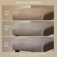 thumbnail image 7 of DyFun Linen Upholstered Dining Chairs Set of 2 for Kitchen Dining Room or Apartment Living, Kahki, 7 of 7