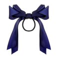 thumbnail image 2 of Ljudmp Bowknot Hair Tie Scrunchies for Women Long Ribbon Tail Elastic Bands Bow Ponytail Hair Ties Accessories Navy, 2 of 4