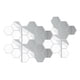 thumbnail image 2 of 100x Azulejos de espejo 3D Mosaico Adhesivos de pared Autoadhesivos Arte para dormitorio Hexagonal Plata 80x70x40mm, 2 of 9
