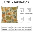 thumbnail image 5 of Chilfamy  Autumn Cute Leaves Throw Pillow Covers for Farmhouse Yellow Throw Pillows Fall Soft Decorations Living Room Home Decor and Accessories,Autumn Cute Leaves Yellow，Multi-Size, 5 of 5