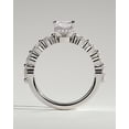 thumbnail image 5 of CAPRICARATS 3.00Ct Radiant Cut Moissanite Engagement Ring, Round Pave Hidden Halo, 14K White Gold, 5 of 5