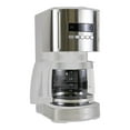 thumbnail image 1 of Kenmore Aroma Control 12-Cup Programmable Coffee Maker, White & Stainless Steel, Glass Carafe, Reusable Filter, Timer, 1 of 8