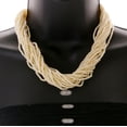 thumbnail image 3 of Mi Amore Layered-Necklace White/Gold-Tone, 3 of 3