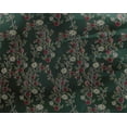 thumbnail image 4 of oneOone Georgette Viscose Fabric Leaves & Floral Block Print Sewing Fabric BTY 42 Inch Wide, 4 of 5