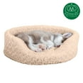 thumbnail image 4 of FurHaven Pet Products Ultra Plush Oval Pet Bed for Dogs & Cats - Cream, Medium, 4 of 11