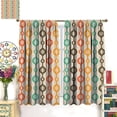 thumbnail image 3 of Abstract Modern Curtains,Mid Century Abstract Geometric Pattern Rod Window Drapes for Living Room Bedroom Kitchen Bathroom Home Set 2 Panels,72x63 Inches, Style-9, 3 of 8