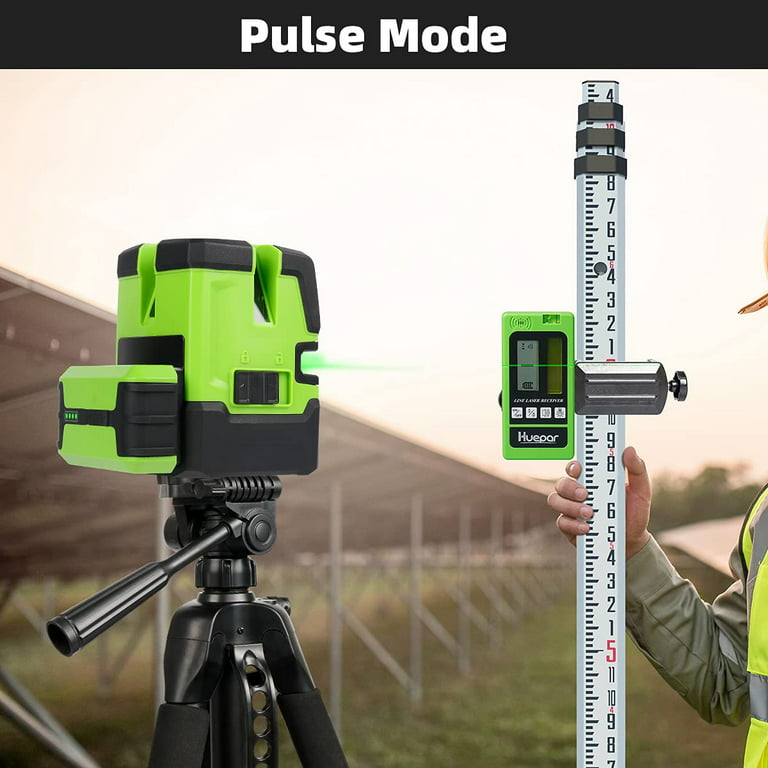 Self-Leveling Green Laser Level with Magnetic Base, 360° Horizontal Line,  Vertical Beam, and Plumb Dots - 621CG