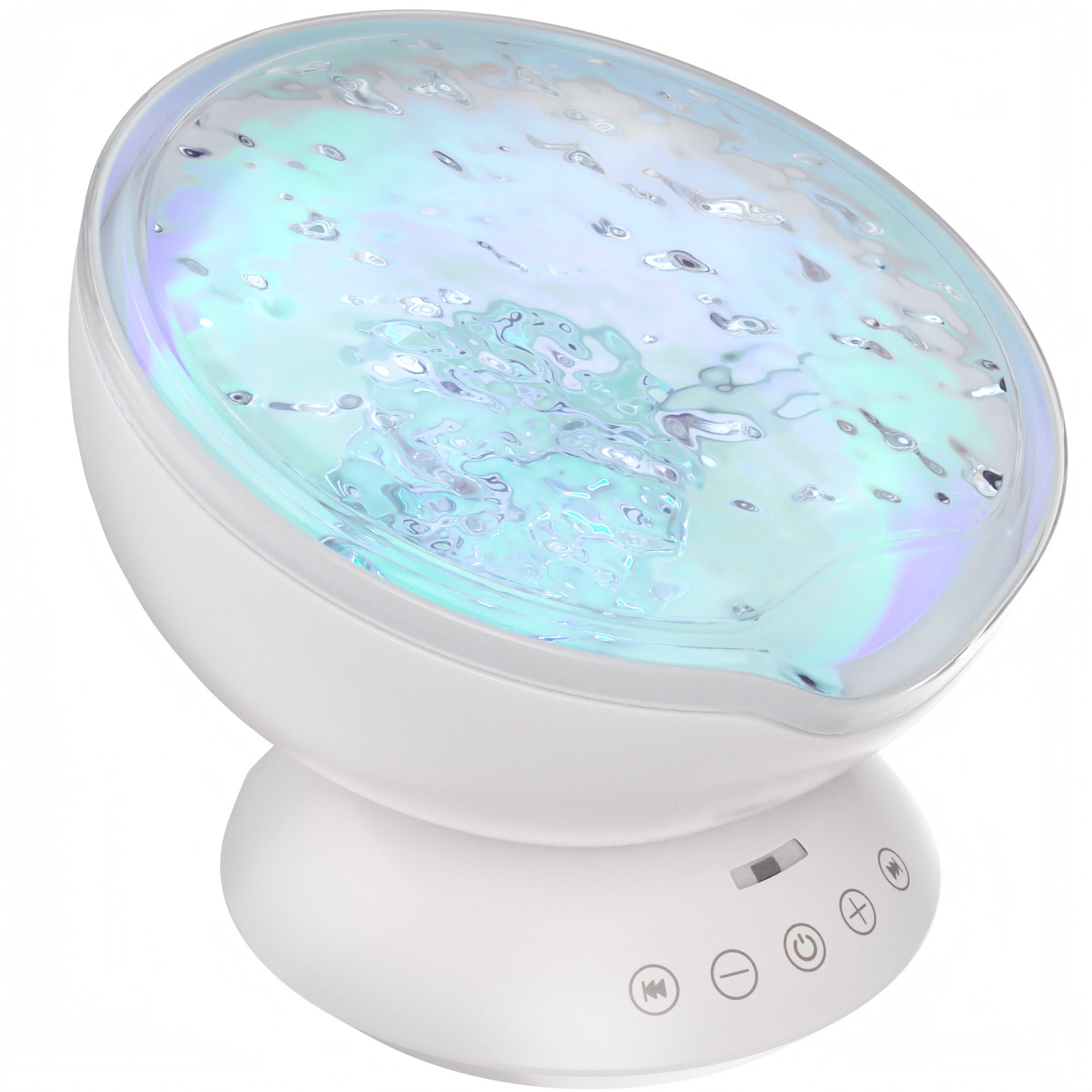 Gideon DreamWave Soothing Ocean Projector LED Night Light with Built-in Stereo Speakers / (12 LED Bulbs - 3 Colors) Water Wave LED Ceiling Pro - Walmart.com