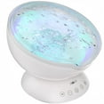 thumbnail image 2 of Gideon DreamWave Soothing Ocean Wave Projector LED Night Light with Built-in Stereo Speakers / (12 LED Bulbs - 3 Colors) Water Wave LED Ceiling Pro, 2 of 8