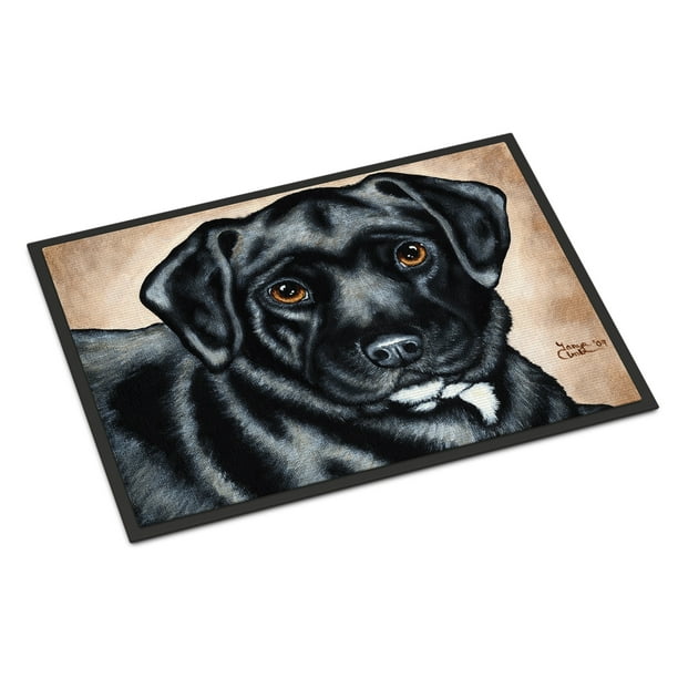 Black Bart the Labrador Door Mat