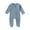 Blue, variant on Baby Onesies Clearance Newborn Jumpsuit Cotton Newborn Baby Boy Sweater Romper Baby Zipper Hooded Jumpsuit