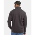 thumbnail image 3 of ComfortWash by Hanes GDH425 Garment-Dyed Quarter-Zip Sweatshirt-New Railroad Grey-3XL, 3 of 5