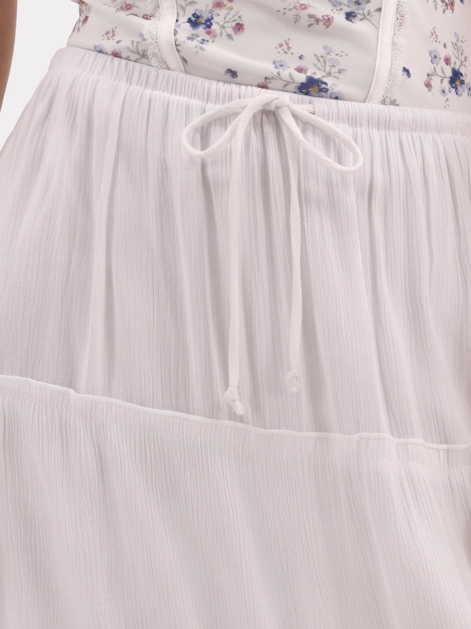 No Boundaries Tiered Maxi Skirt, Women's and Women's Plus