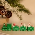 thumbnail image 6 of Christmas Cake Decoration Ornaments Plastic Christmas Train Festival Decorations Kids Gift Christmas Party cake table white train train hanging table train snowman christmas snowman christmas, 6 of 9
