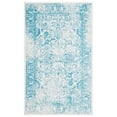 thumbnail image 2 of SAFAVIEH Adirondack Wyatt Traditional Distressed Area Rug, Ivory/Teal, 2'6" x 4' - Transitional Modern Design, Ivory & Teal, Ideal for Living Room, Bedroom, Dining Space, Entryway, Bathroom, Bedside, 2 of 16