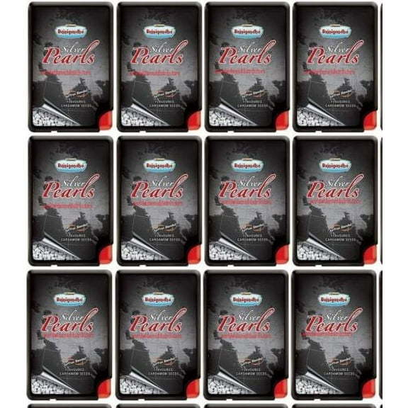 Rajnigandha Silver Pearls 12 x 5.75g Saffron Flavoured Elaichi Cardamom Seeds