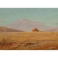 thumbnail image 3 of Frederic Edwin Church 14x11 Black Modern Framed Museum Art Print Titled - Mountain Plateau with Hut (1890), 3 of 5