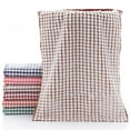 thumbnail image 2 of opvise Kitchen Wipes Sure Here's A Product Title for Listing Plaid Print Thickened Kitchen Towel Set Absorbent Cotton Towels for Dishes Furniture More Brown, 2 of 8