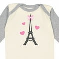 thumbnail image 4 of Inktastic Paris Lover Eiffel Tower Girls Long Sleeve Baby Bodysuit, 4 of 5
