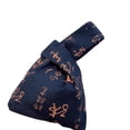thumbnail image 4 of Patrón De Caligrafía China Nudo Bolsa Teléfono Cartera Regalo Caligrafía Muñeca Bolsa Azul, 4 of 8
