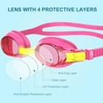 thumbnail image 5 of AOLIGEI Kids Swim Goggles Kids Swimming Goggles Anti-fog No Leaking Girls Boys for Age 3-10, 5 of 7
