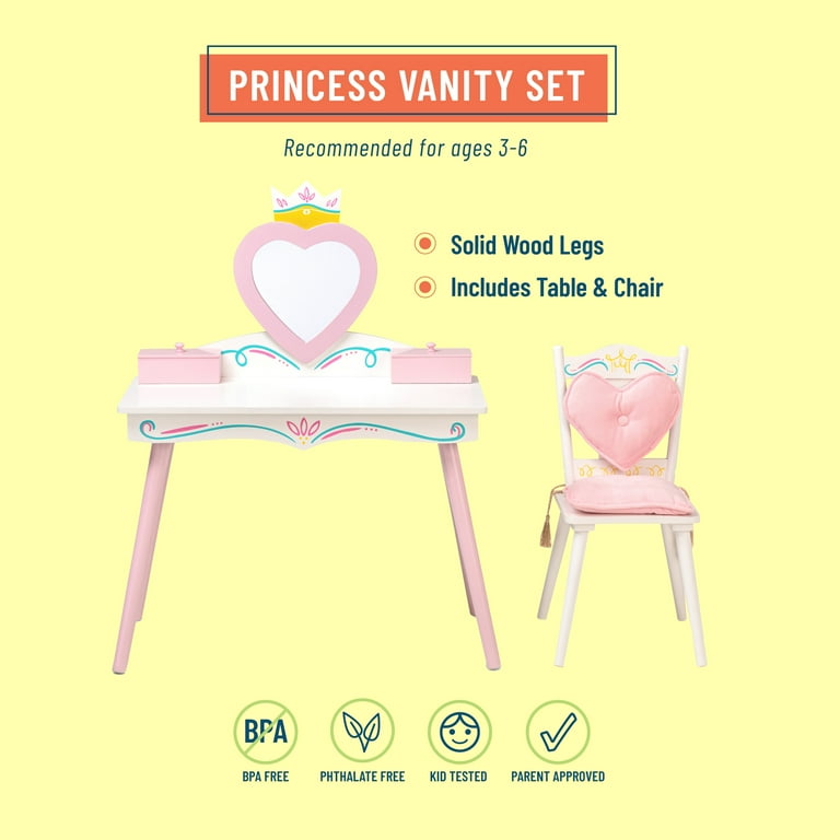 Wildkin Royal Princess Girls Vanity Set Walmart