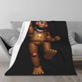 thumbnail image 1 of Manta polar con aire acondicionado Five Nights At Freddy'S, súper suave, acogedora y cálida, para sofá, sala de estar, dormitorio, modelos verticales de varios tamaños, 1 of 8