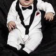 thumbnail image 3 of Tbopshirt Baby Boy Romper Deals Clearance,toddler Romper,3 M-24M New Infant and toddler Newborn Gentleman's Romper Clothes,Baby Clothes Clearance Under $5, 3 of 3