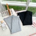 thumbnail image 4 of Gubotare Girls Comfy Pants Kids Summer Cotton Linen Pants Toddler Boys Girls Baggy Casual Striped Short Pants Elastic Waist Trendy Beach Soft Trousers 5T 6T (Black,5-6 Years), 4 of 5