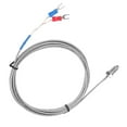 thumbnail image 2 of 1/2/ K Type Thermocouple M8 Screw Thread Temperature Sensor Wire 0-400 Degrees Celsius, 2 of 8