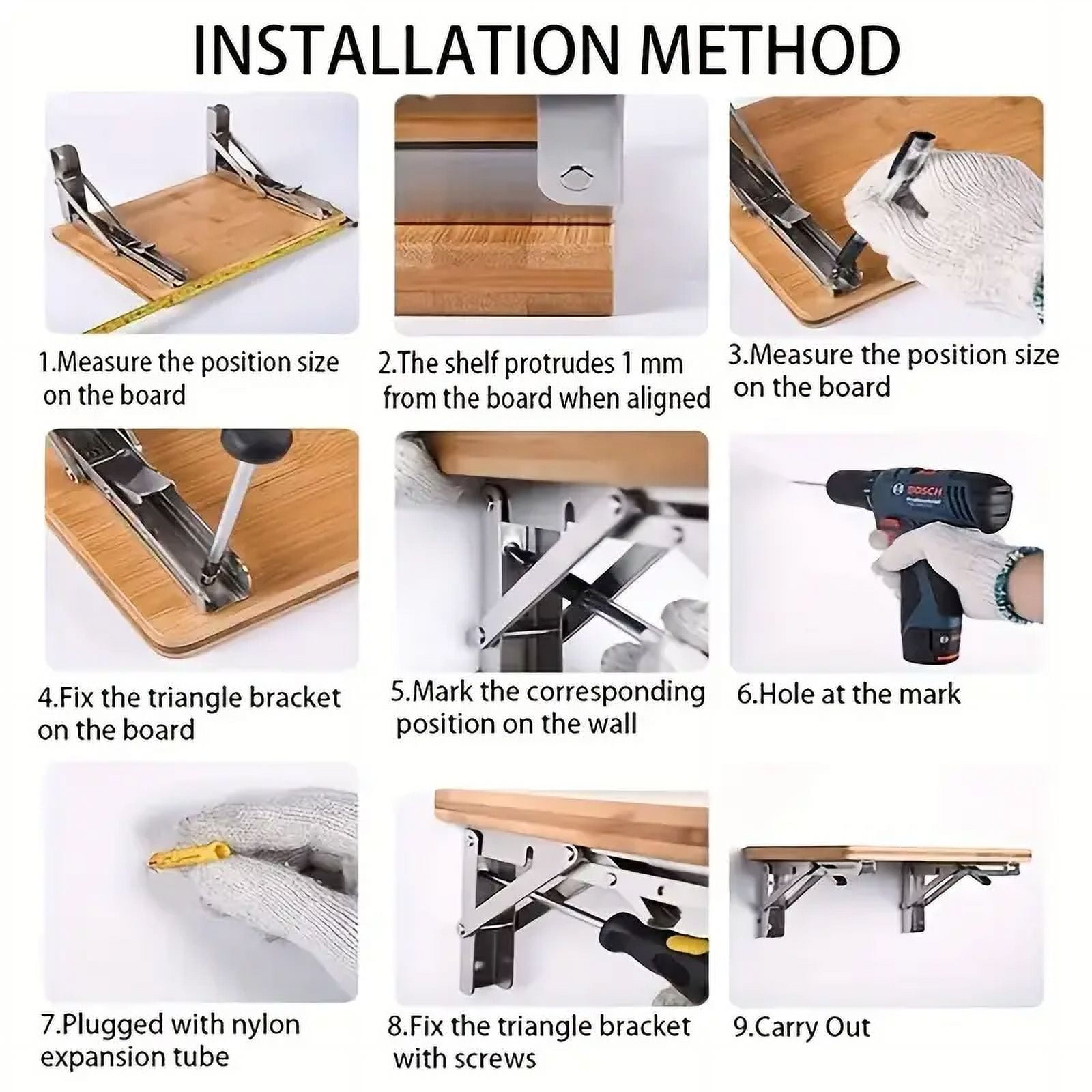 Fold-Down Table Bracket Assemblies - GarageTek Store