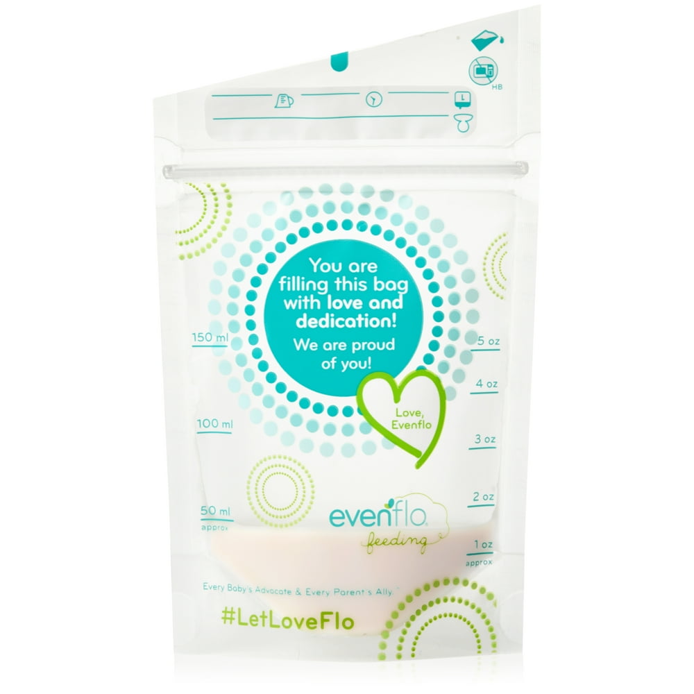 Evenflo Feeding Advanced Breast Milk Storage Bags 5oz, 20ct Walmart