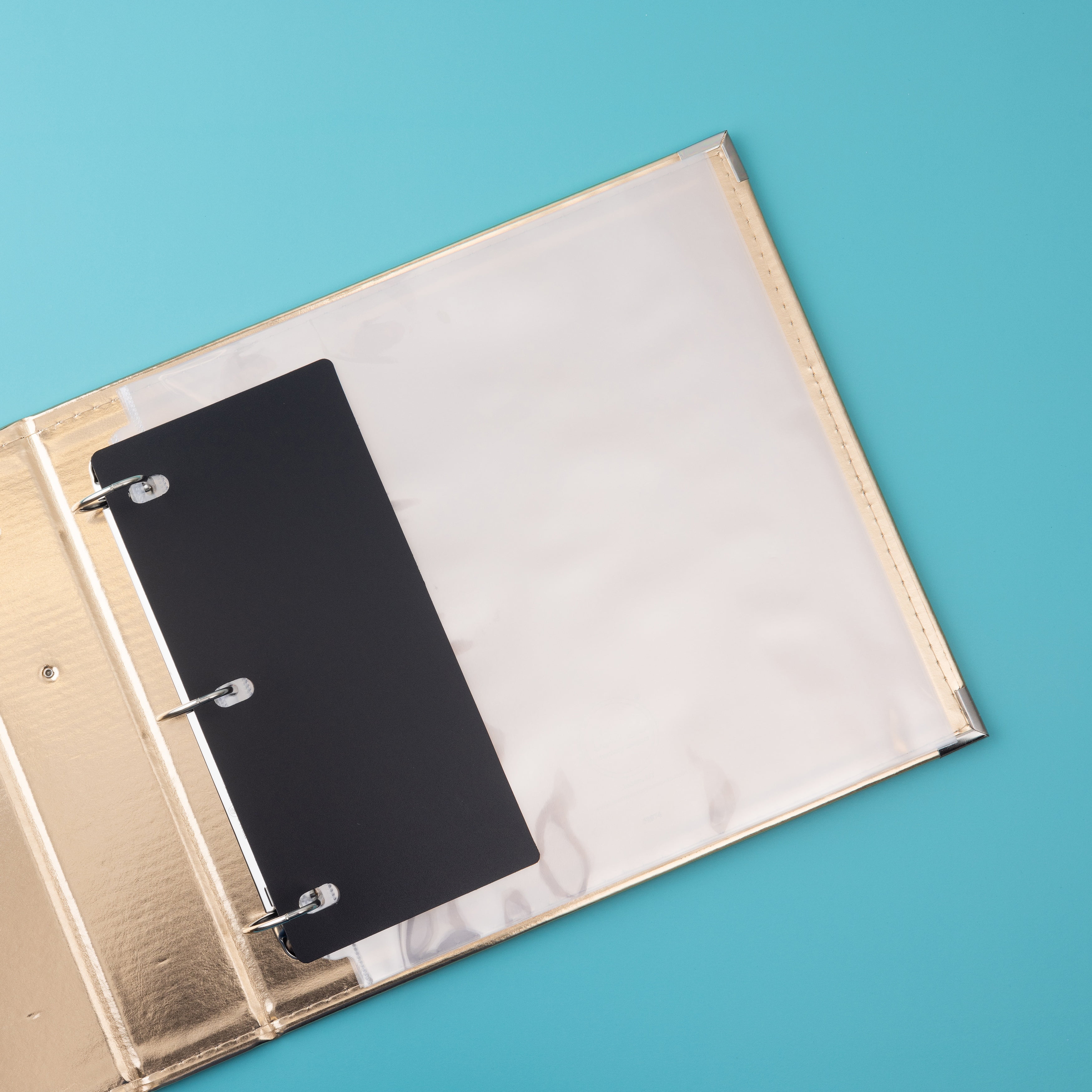 Scrapbook Leather Gold 12X12