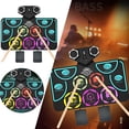 thumbnail image 2 of Dsscvnef Tambour Électronique Coloré pour Enfants avec Speaker Built dans Lithium Instrument, 2 of 7