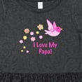 thumbnail image 4 of Inktastic I Love My Papa Girls Toddler Dress, 4 of 5