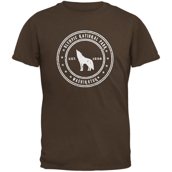 Olympic National Park Brown Youth T-Shirt - Youth X-Large
