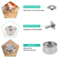 thumbnail image 3 of Uxcell Stainless Steel Pot Lid Knob Universal Replacement, 3 of 7