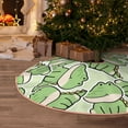 thumbnail image 6 of Daiia Cute Crocodile Drawing Merry Christmas Tree Skirt , Xmas Large Lace-up Tree Skirt, Santa Snowflakes Rustic Home Decorations New Year Party Farmhouse Decor-48", 6 of 7